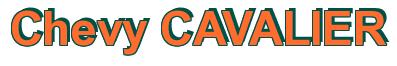 Rendering -Chevy CAVALIER - using Arial Bold