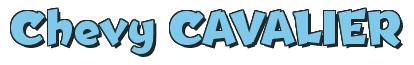 Rendering -Chevy CAVALIER - using Team Spirit