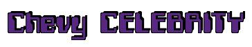 Rendering -Chevy CELEBRITY - using Computer Font