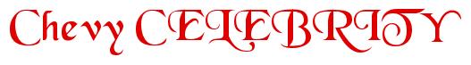 Rendering -Chevy CELEBRITY - using Black Chancery
