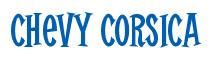 Rendering -Chevy CORSICA - using Cooper Latin