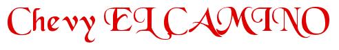 Rendering -Chevy EL CAMINO - using Black Chancery