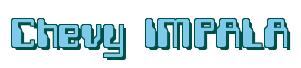 Rendering -Chevy IMPALA - using Computer Font