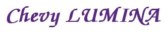 Rendering -Chevy LUMINA - using Zapf Chancery