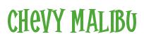 Rendering -Chevy MALIBU - using Cooper Latin