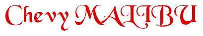 Rendering -Chevy MALIBU - using Black Chancery