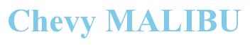 Rendering -Chevy MALIBU - using Times New Roman Bold