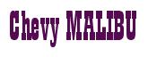 Rendering -Chevy MALIBU - using Bill Board