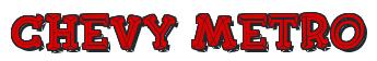 Rendering -Chevy METRO - using FinkBold