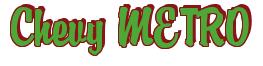 Rendering -Chevy METRO - using Brody