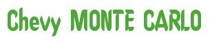 Rendering -Chevy MONTE CARLO - using Callimarker
