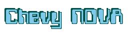 Rendering -Chevy NOVA - using Computer Font