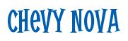 Rendering -Chevy NOVA - using Cooper Latin