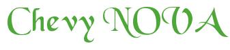 Rendering -Chevy NOVA - using Black Chancery