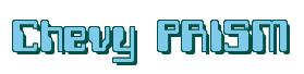 Rendering -Chevy PRISM - using Computer Font