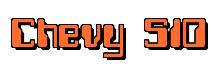 Rendering -Chevy S10 - using Computer Font