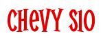 Rendering -Chevy S10 - using Cooper Latin