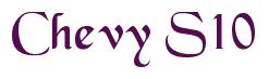 Rendering -Chevy S10 - using Black Chancery