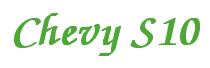 Rendering -Chevy S10 - using Zapf Chancery