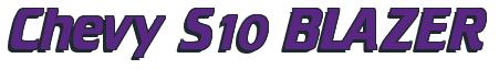 Rendering -Chevy S10 BLAZER - using Cruiser