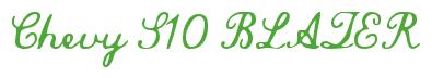 Rendering -Chevy S10 BLAZER - using Commercial Script