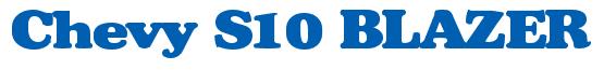 Rendering -Chevy S10 BLAZER - using Broadside