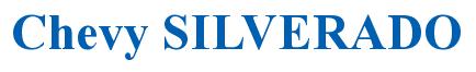 Rendering -Chevy SILVERADO - using Times New Roman Bold