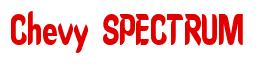 Rendering -Chevy SPECTRUM - using Callimarker