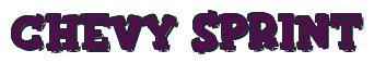 Rendering -Chevy SPRINT - using FinkBold