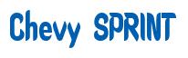 Rendering -Chevy SPRINT - using Callimarker