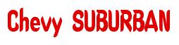 Rendering -Chevy SUBURBAN - using Callimarker