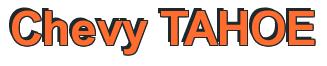 Rendering -Chevy TAHOE - using Arial Bold