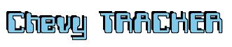 Rendering -Chevy TRACKER - using Computer Font