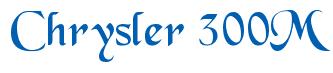 Rendering -Chrysler 300M - using Black Chancery