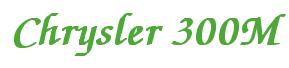Rendering -Chrysler 300M - using Zapf Chancery