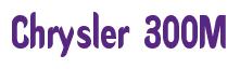 Rendering -Chrysler 300M - using Callimarker