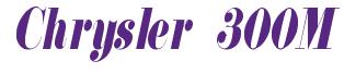 Rendering -Chrysler 300M - using Floral 