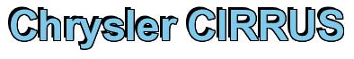 Rendering -Chrysler CIRRUS - using Arial Bold