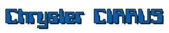 Rendering -Chrysler CIRRUS - using Computer Font