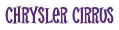 Rendering -Chrysler CIRRUS - using Cooper Latin