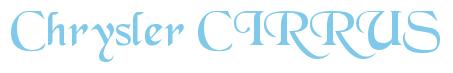 Rendering -Chrysler CIRRUS - using Black Chancery