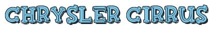 Rendering -Chrysler CIRRUS - using FinkBold