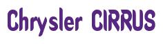 Rendering -Chrysler CIRRUS - using Callimarker