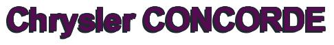 Rendering -Chrysler CONCORDE - using Arial Bold