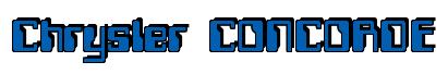 Rendering -Chrysler CONCORDE - using Computer Font
