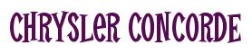 Rendering -Chrysler CONCORDE - using Cooper Latin