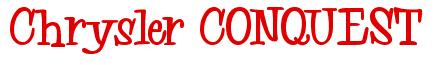 Rendering -Chrysler CONQUEST - using Whoa Whoa