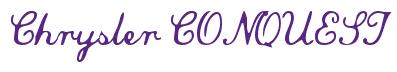 Rendering -Chrysler CONQUEST - using Commercial Script