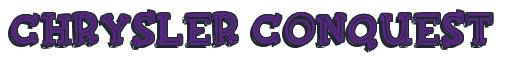 Rendering -Chrysler CONQUEST - using FinkBold