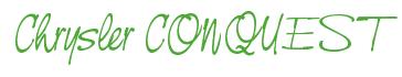 Rendering -Chrysler CONQUEST - using Neville Script